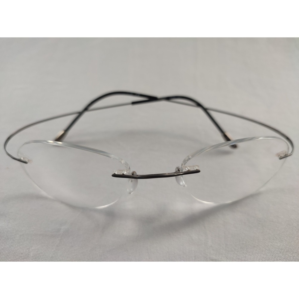 Silhouette 7799 Titan Minimal Art Rimless Eyeglasses Frame Gunmetal 21-150